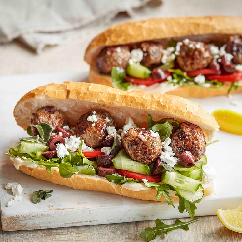 Greek-style meatball sandwich recipe | Australian Beef - Recipes ...