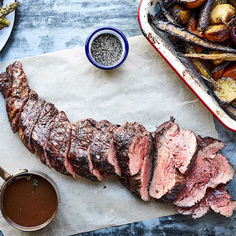 Chargrilled Tenderloin with Barbecued Veg